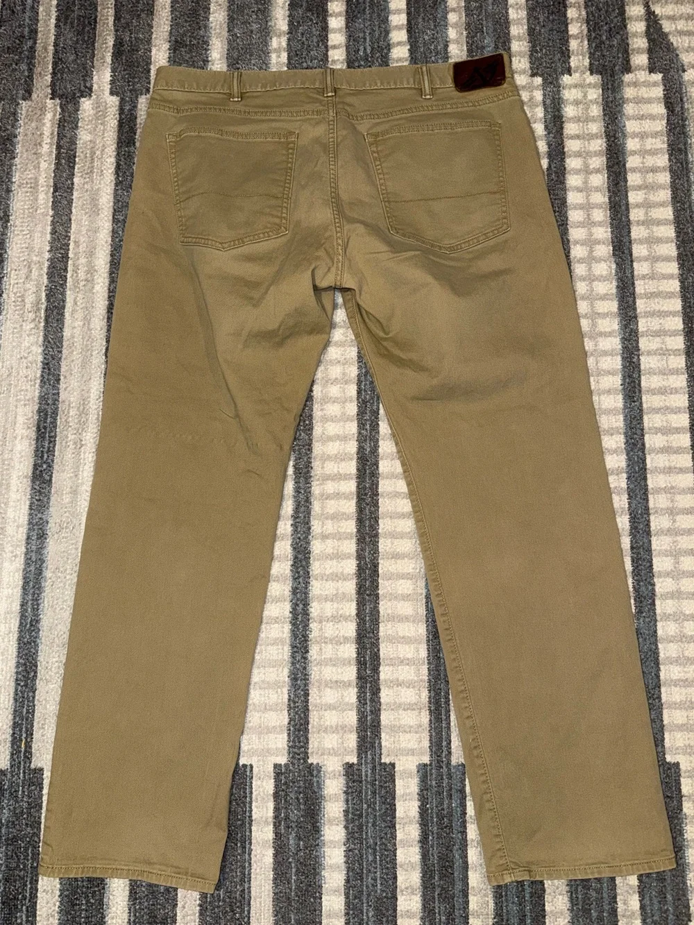 Dockers Retro Men's Khaki Straight Fit Casual Pants Size 38x32 Cotton Comfort